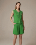 Emerald Textured Statement Set